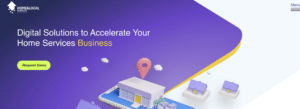 screen shot of home local service site